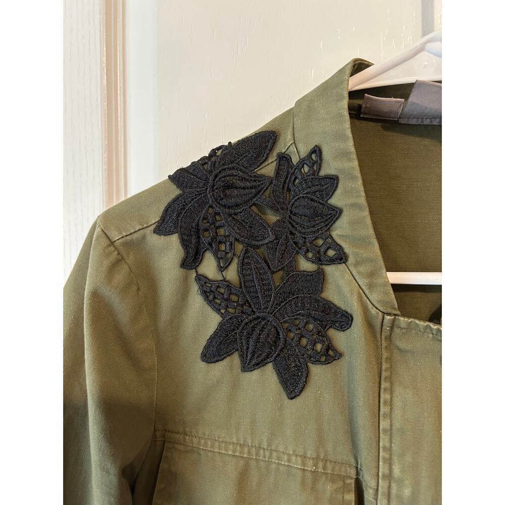 Vero Moda Olive Y2K Embroidered Jacket - Picture 2 of 6